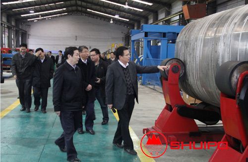 山東省副省長張超超來水泊焊割考察